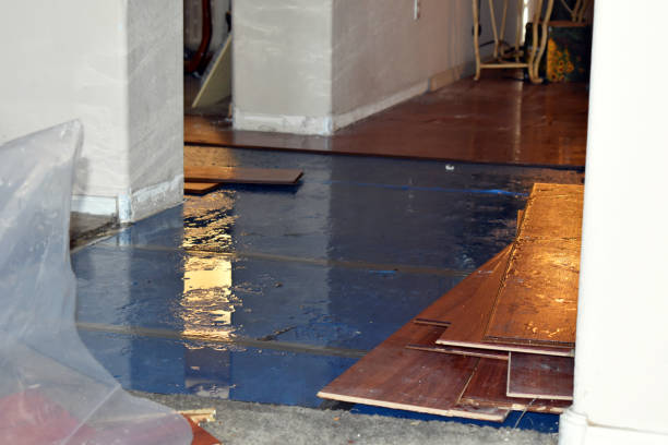 Professional Emergency Water Damage Restoration technician working in Pine Brook, NJ